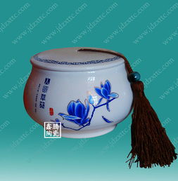 陶瓷茶叶罐,青花瓷茶叶罐